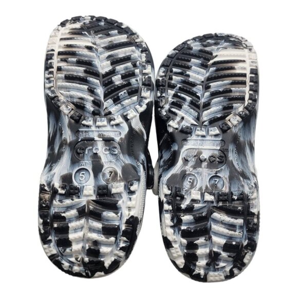 Crocs Shoes Unisex M5/W7 Classic Marbled Clog Beach Resort Career Coastal 206867 - Picture 8 of 10